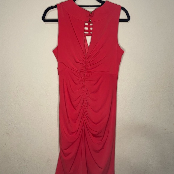 Size Medium midi Thalia sodi red orange dress - Picture 2 of 3